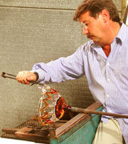 murano master glass worker